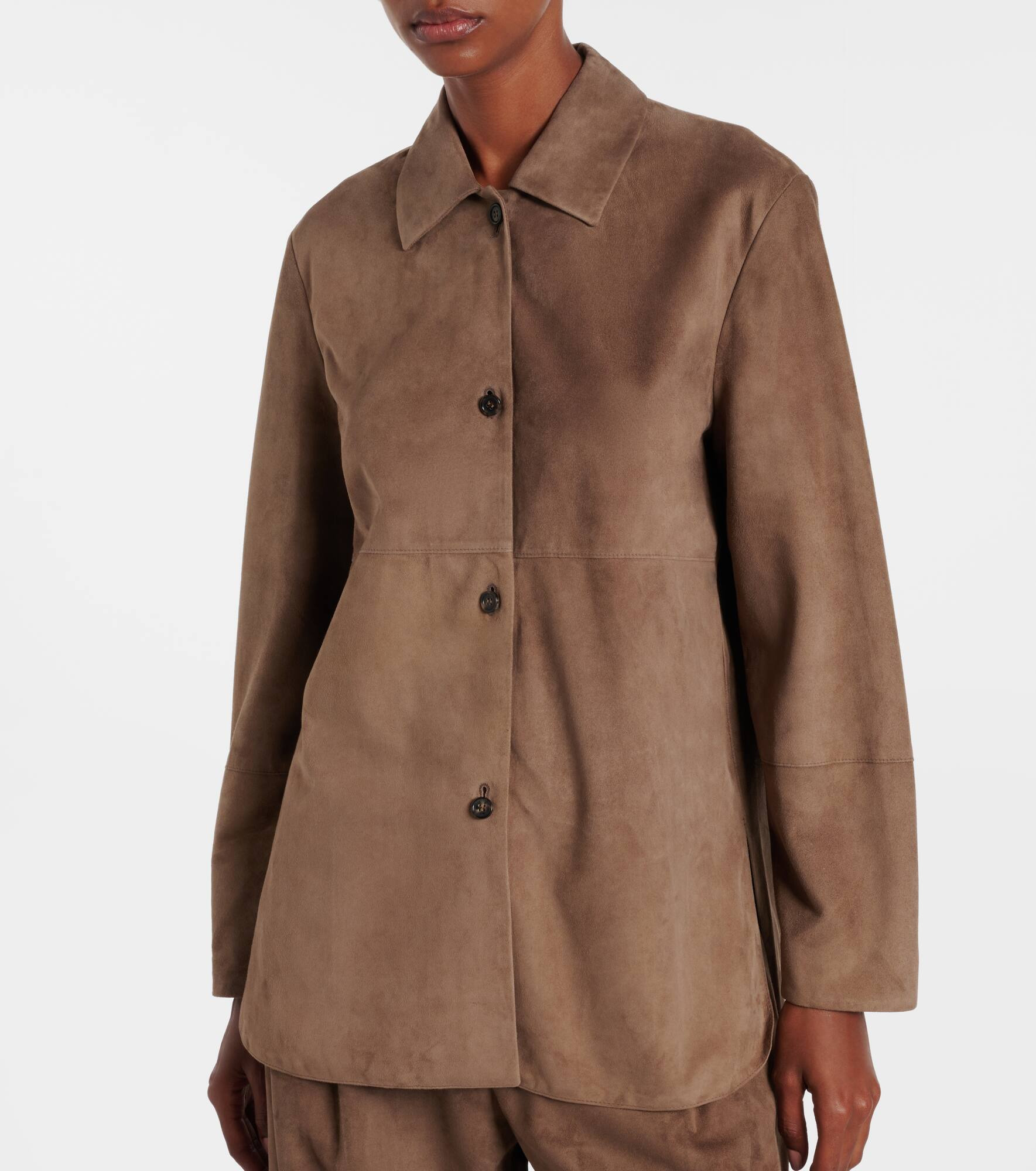 Estate suede overshirt - 6