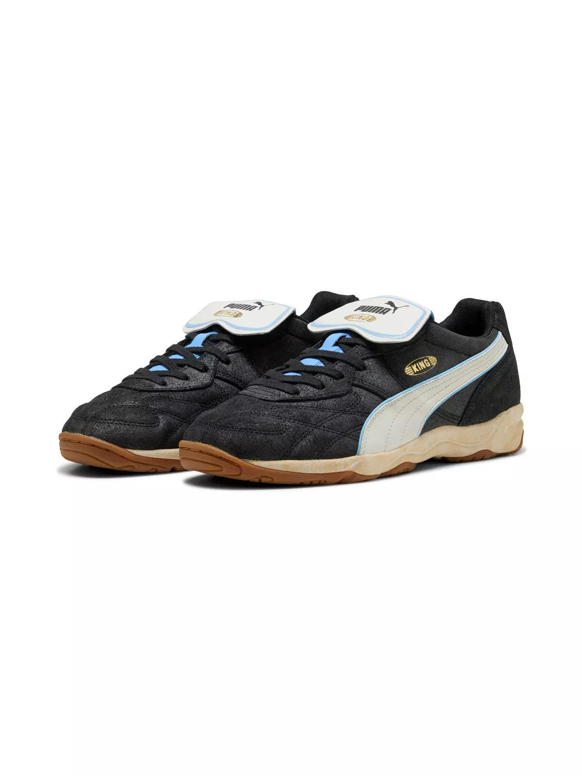 PUMA King Indoor "Black/White" Men's Shoe - 3