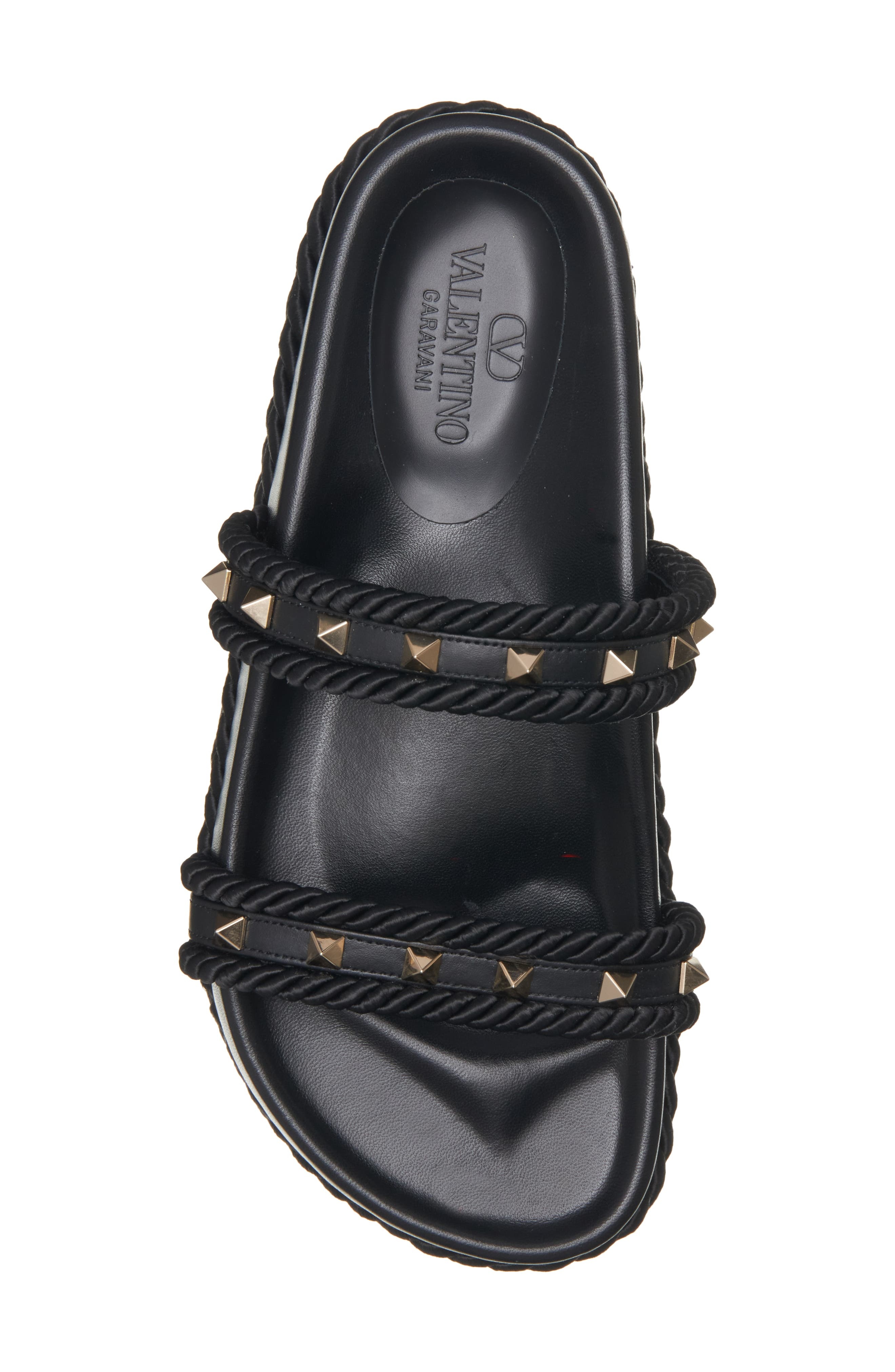 Valentino Garavani Rockstud Platform Slide Sandal in Nero at Nordstrom - 5