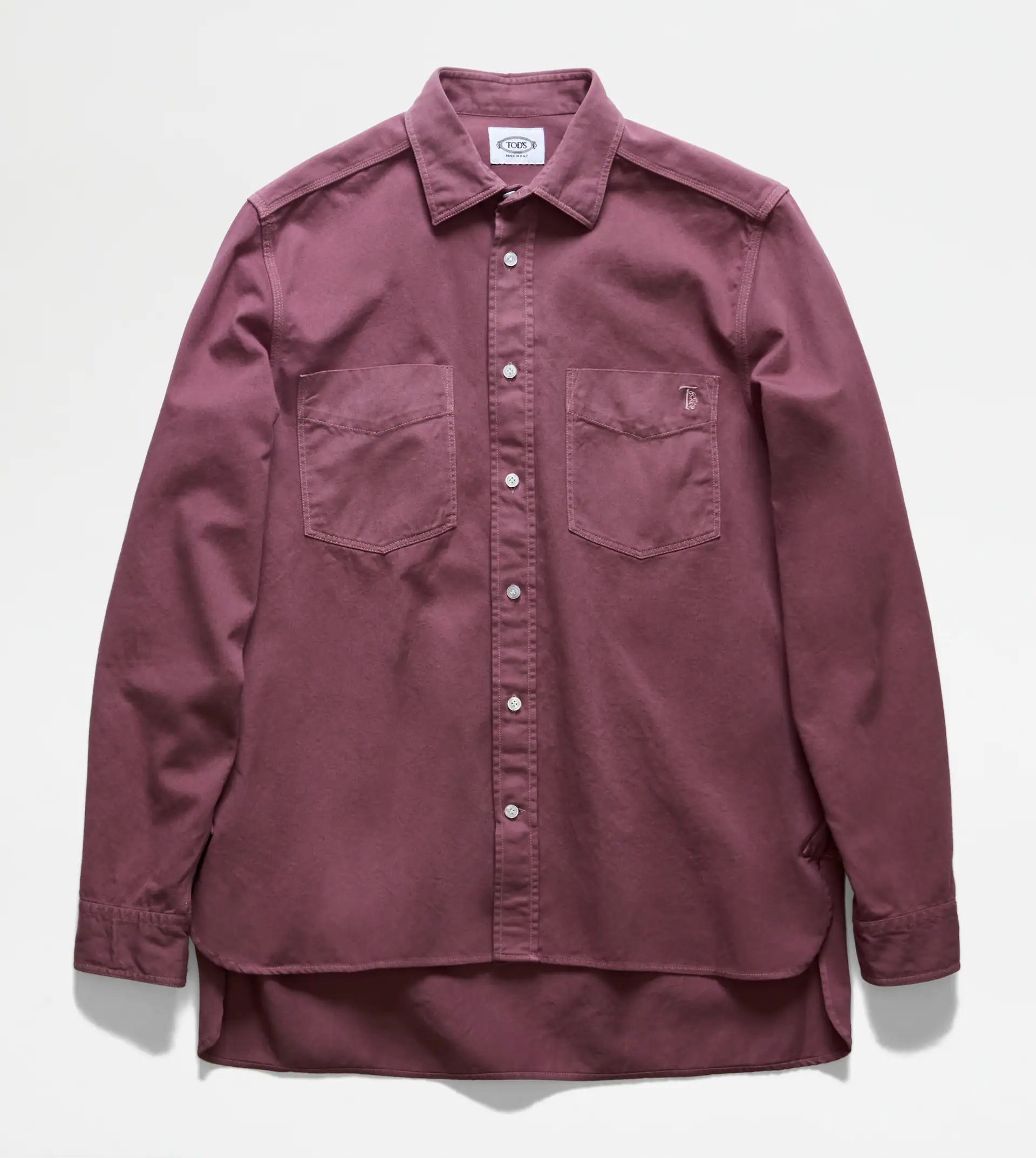 DOUBLE POCKET SHIRT - BURGUNDY - 1