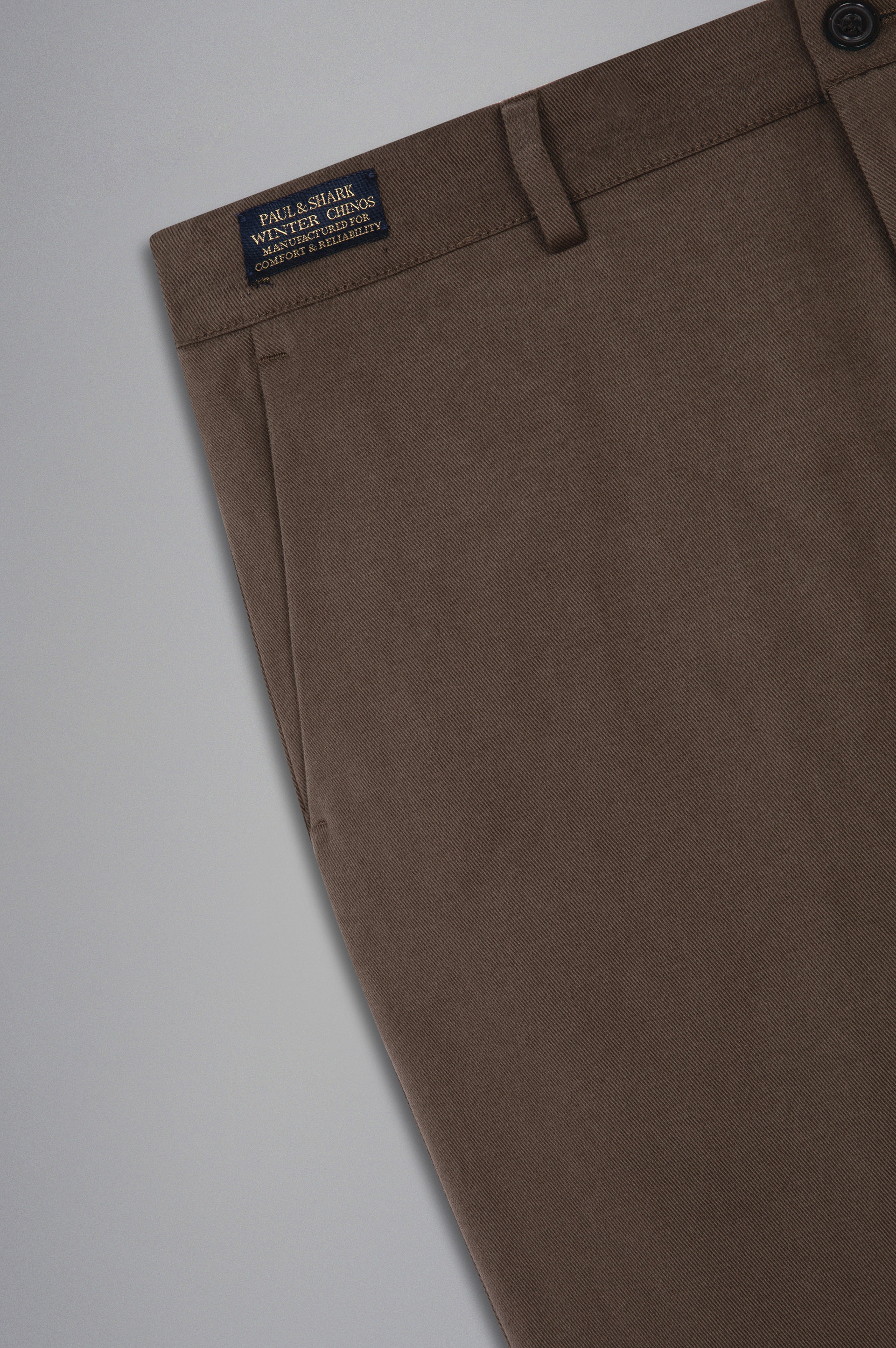 STRETCH COTTON REGULAR WINTER CHINOS TROUSERS - 5