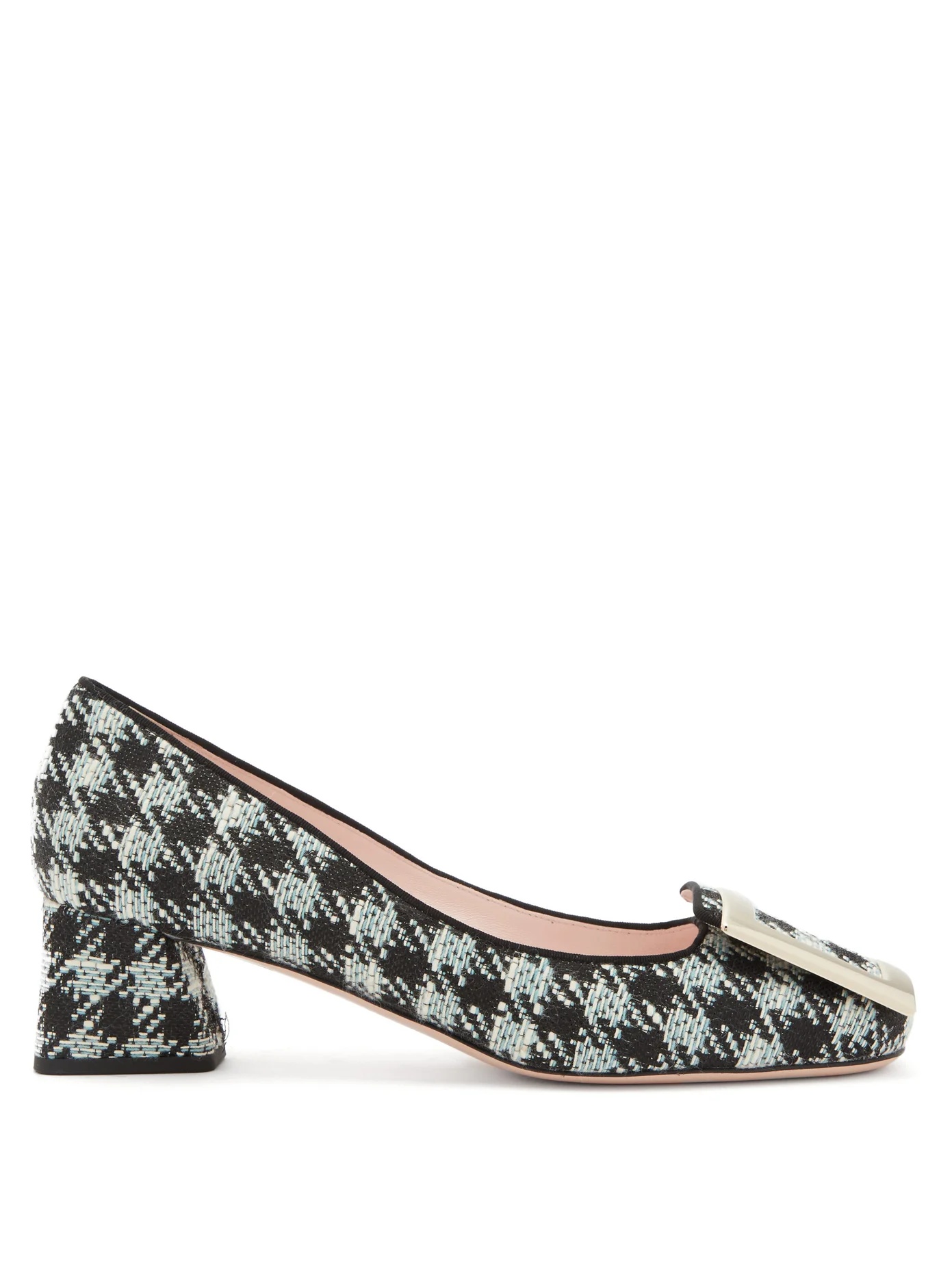 Très Vivier buckled tweed pumps - 1