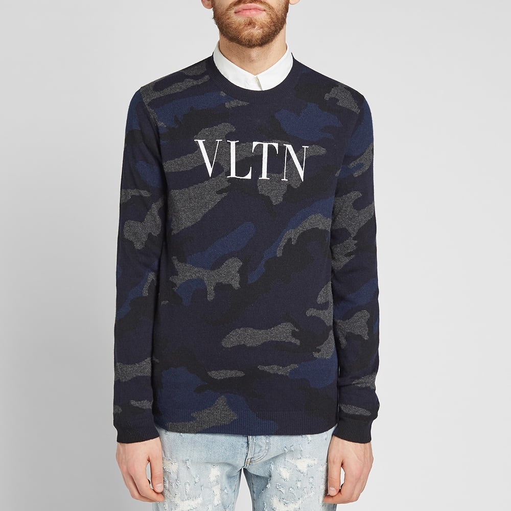 Valentino Camo VLTN Print Crew Knit - 4