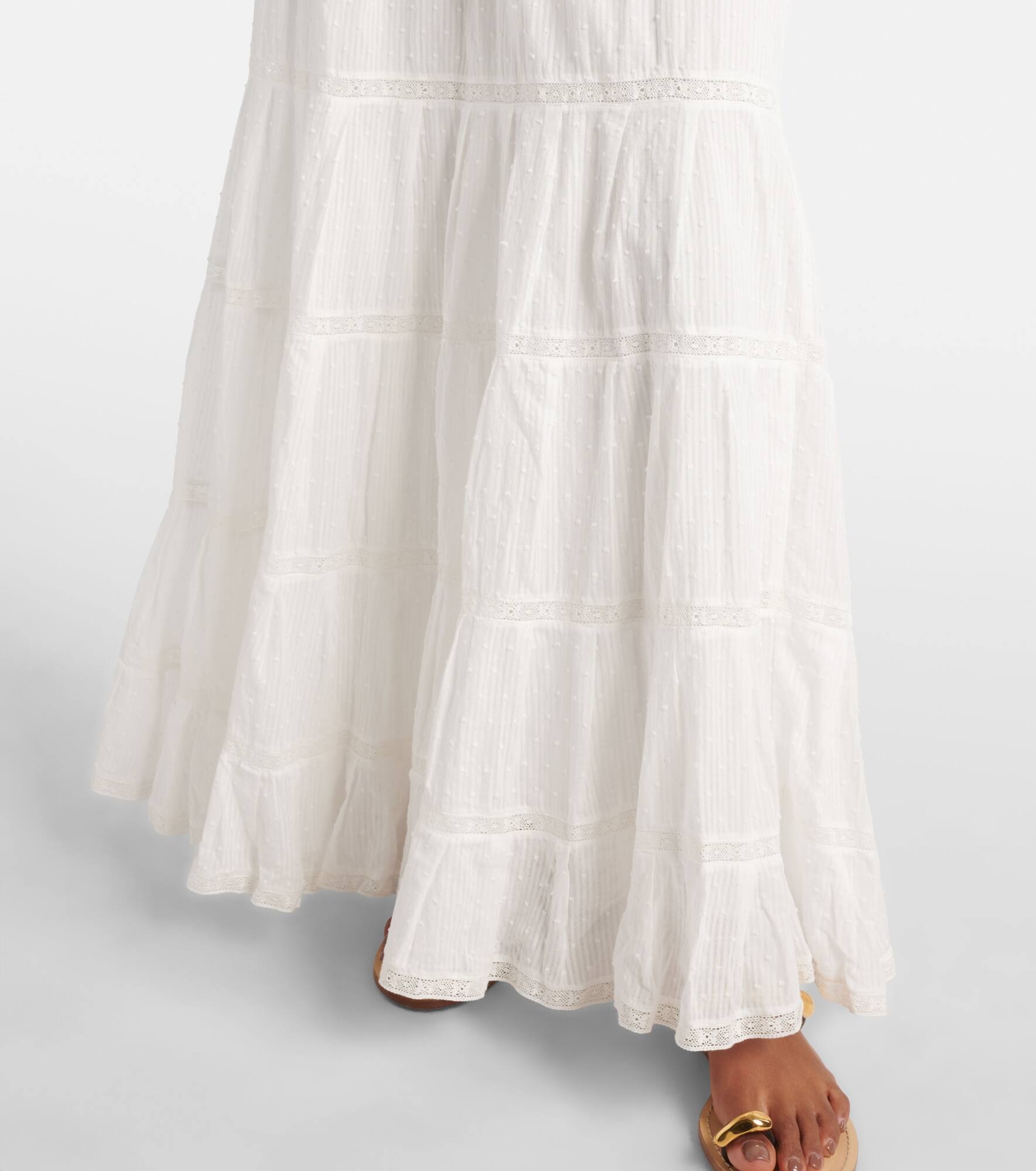 Striped cotton maxi dress - 6