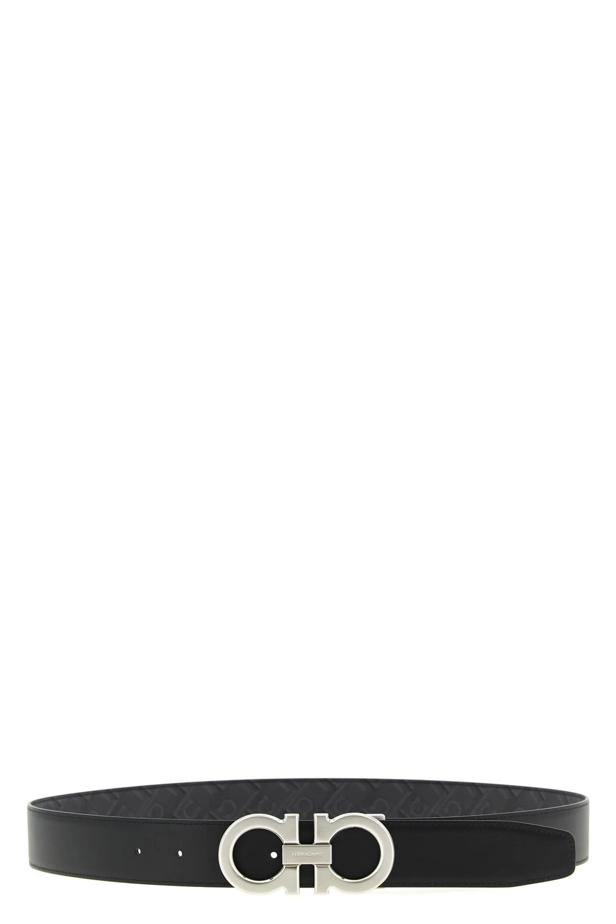 'Gancini' print reversible belt - 1