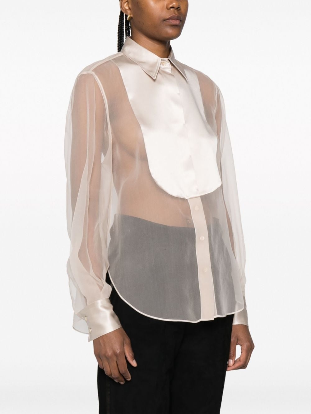 sheer silk shirt - 3