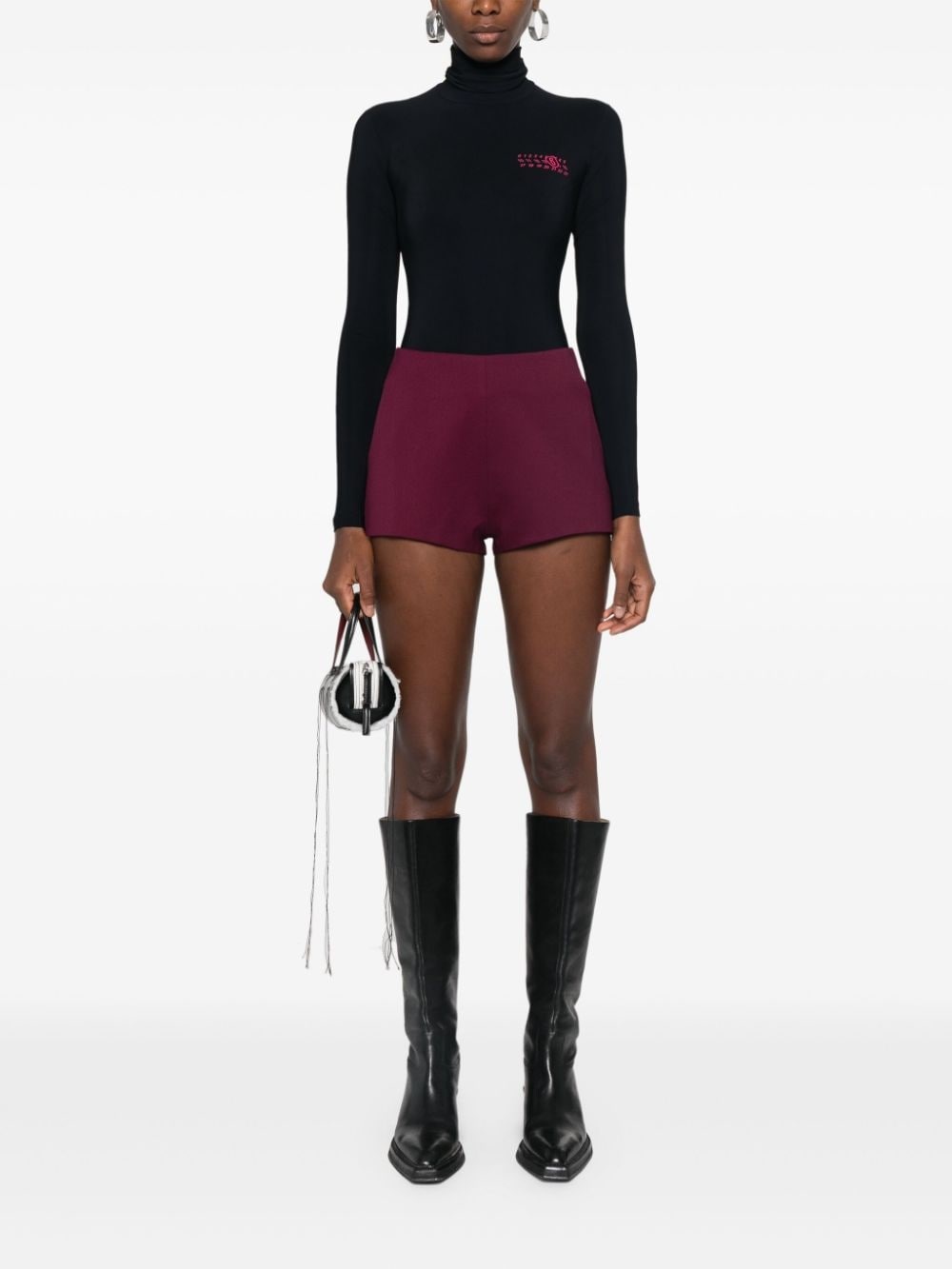 numbers-motif bodysuit - 2