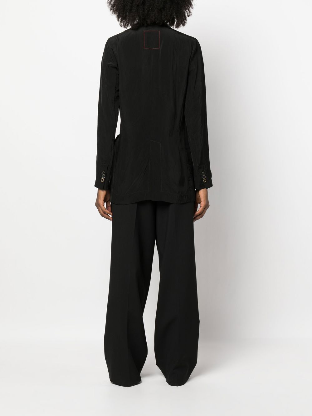 peak-lapels tie-waist blazer - 4
