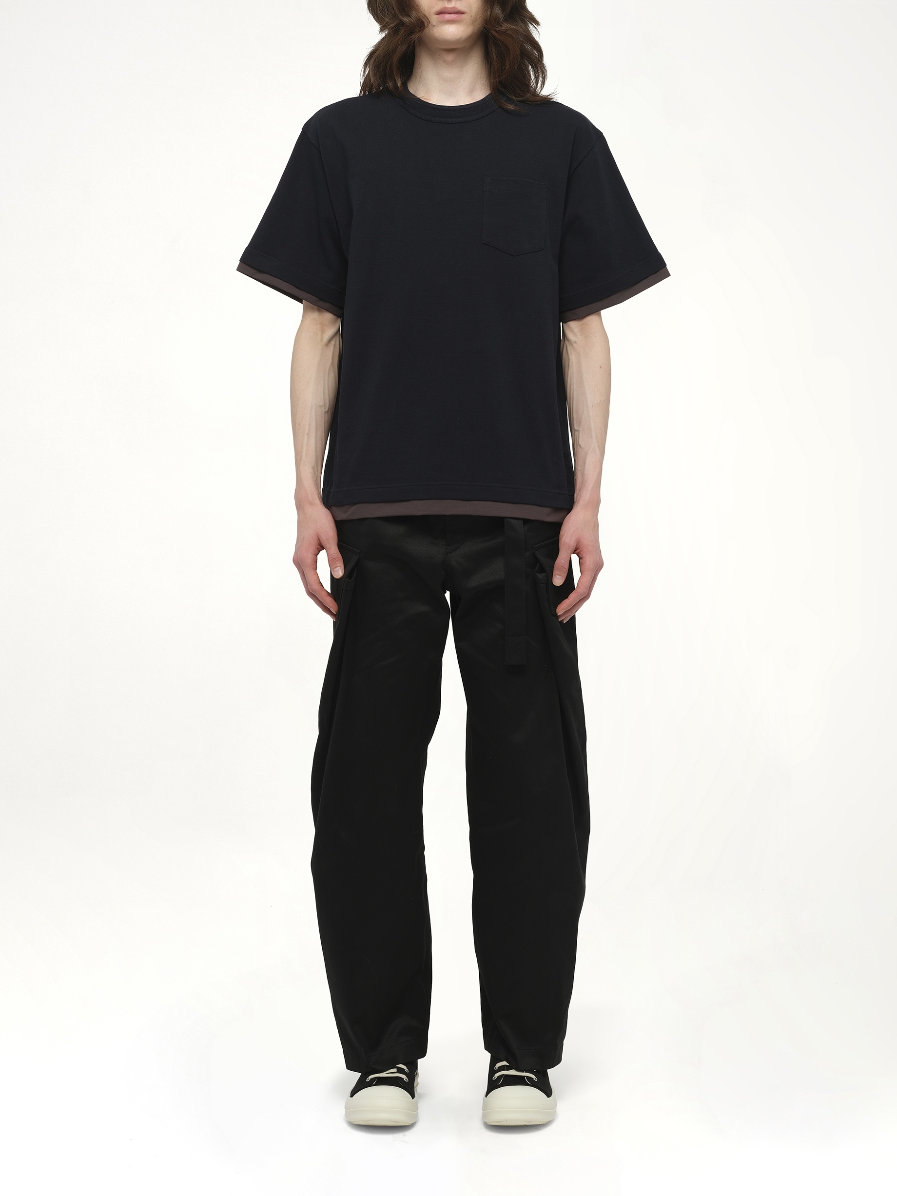 Cotton Jersey T-Shirt in Navy - 7