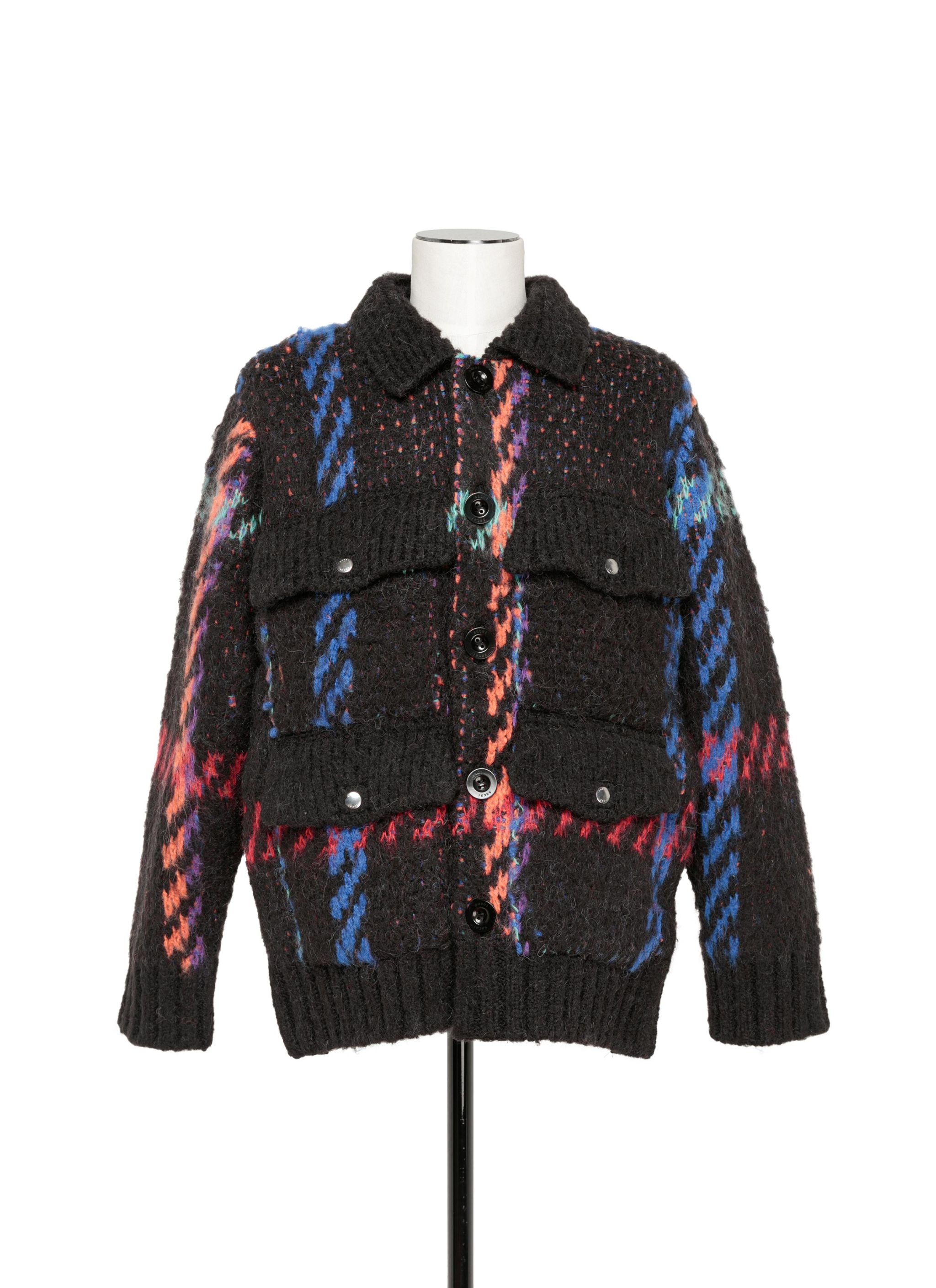 Jacquard Knit Blouson - 1