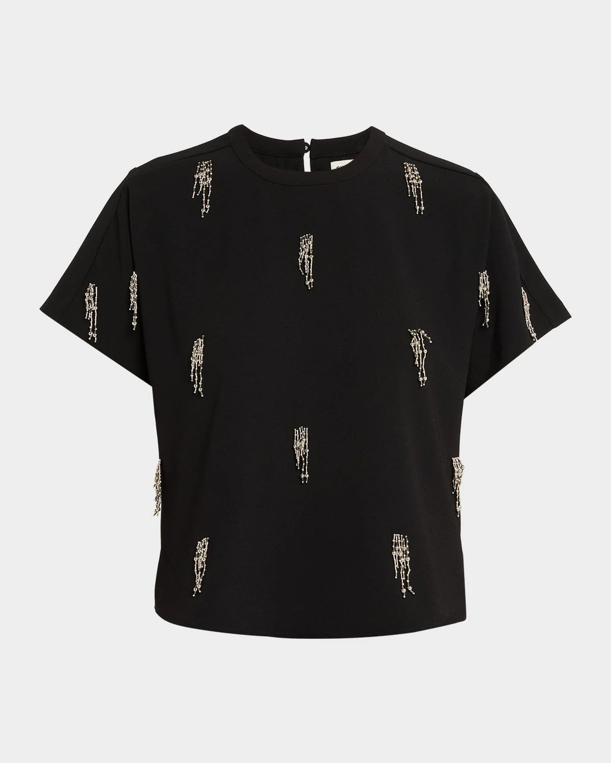 Abelia Embellished Crewneck T-Shirt - 1