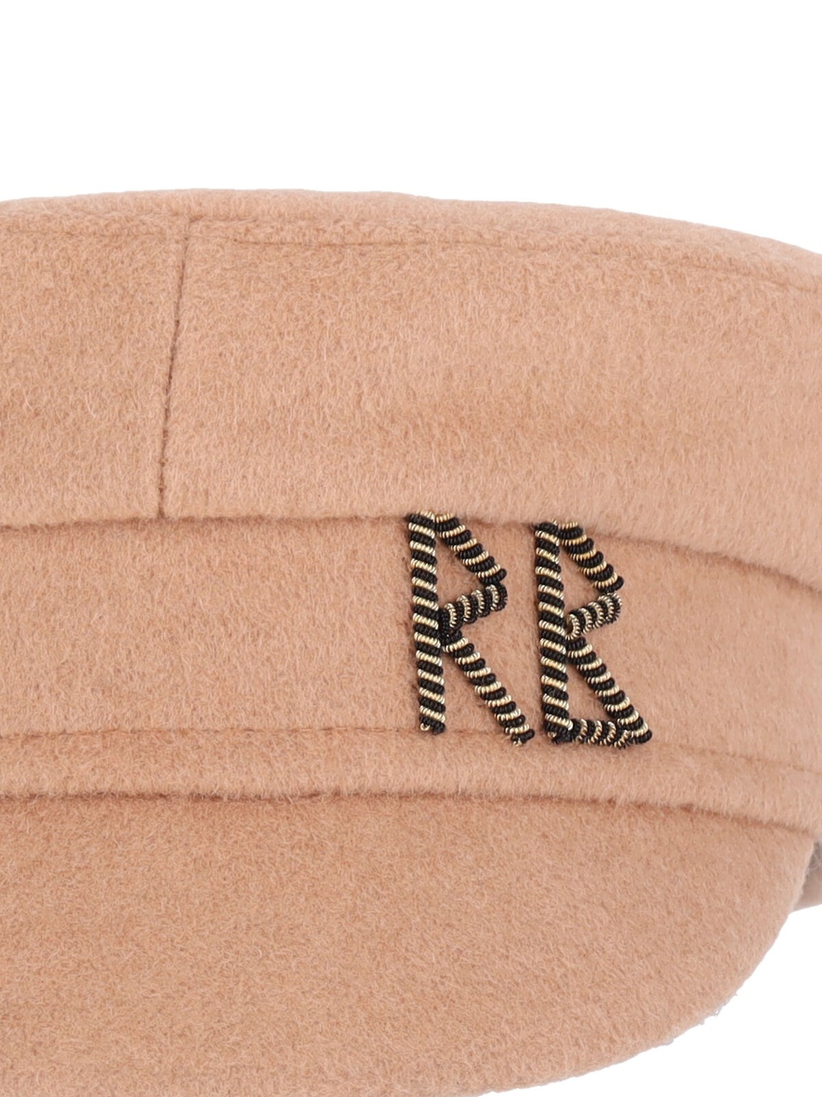 WOOL HAT WITH 'BAKER BOY' BROOCH - 3