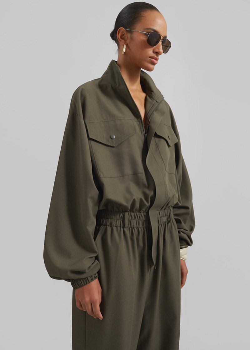 Tropez Jumpsuit - Khaki 6