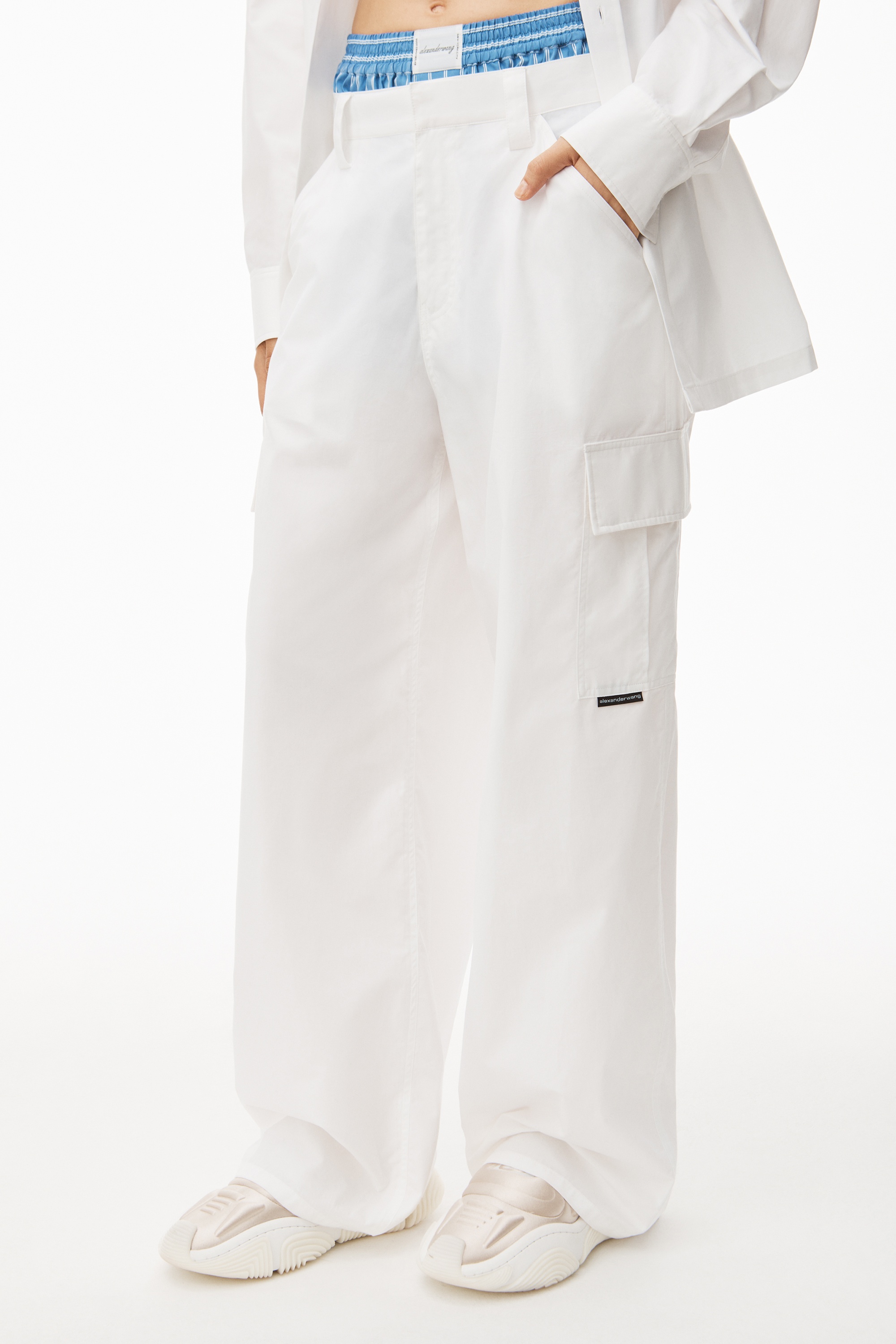 CARGO PANTS IN COMPACT COTTON - 3