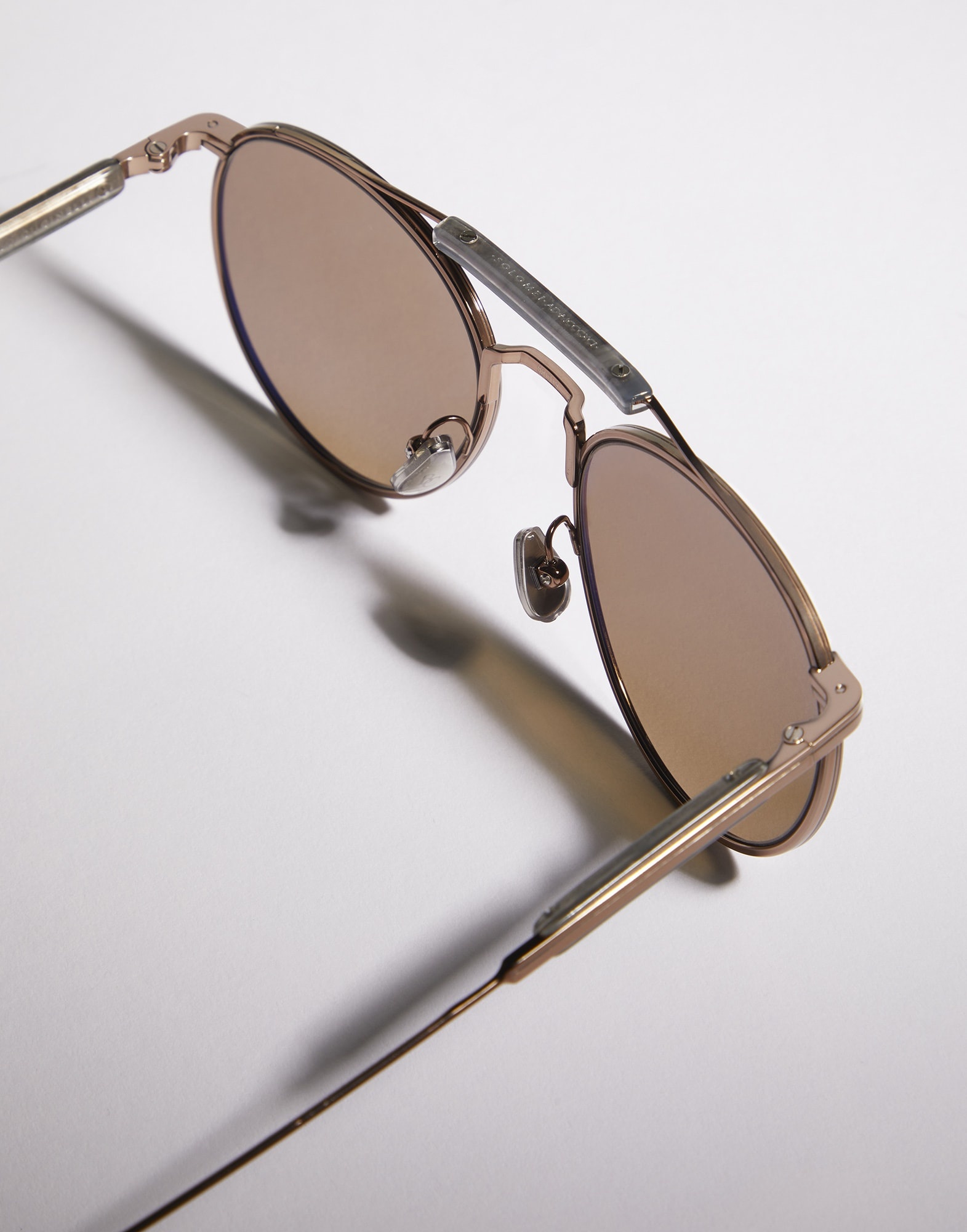 Brunello Cucinelli Sartorial Sunset titanium sunglasses