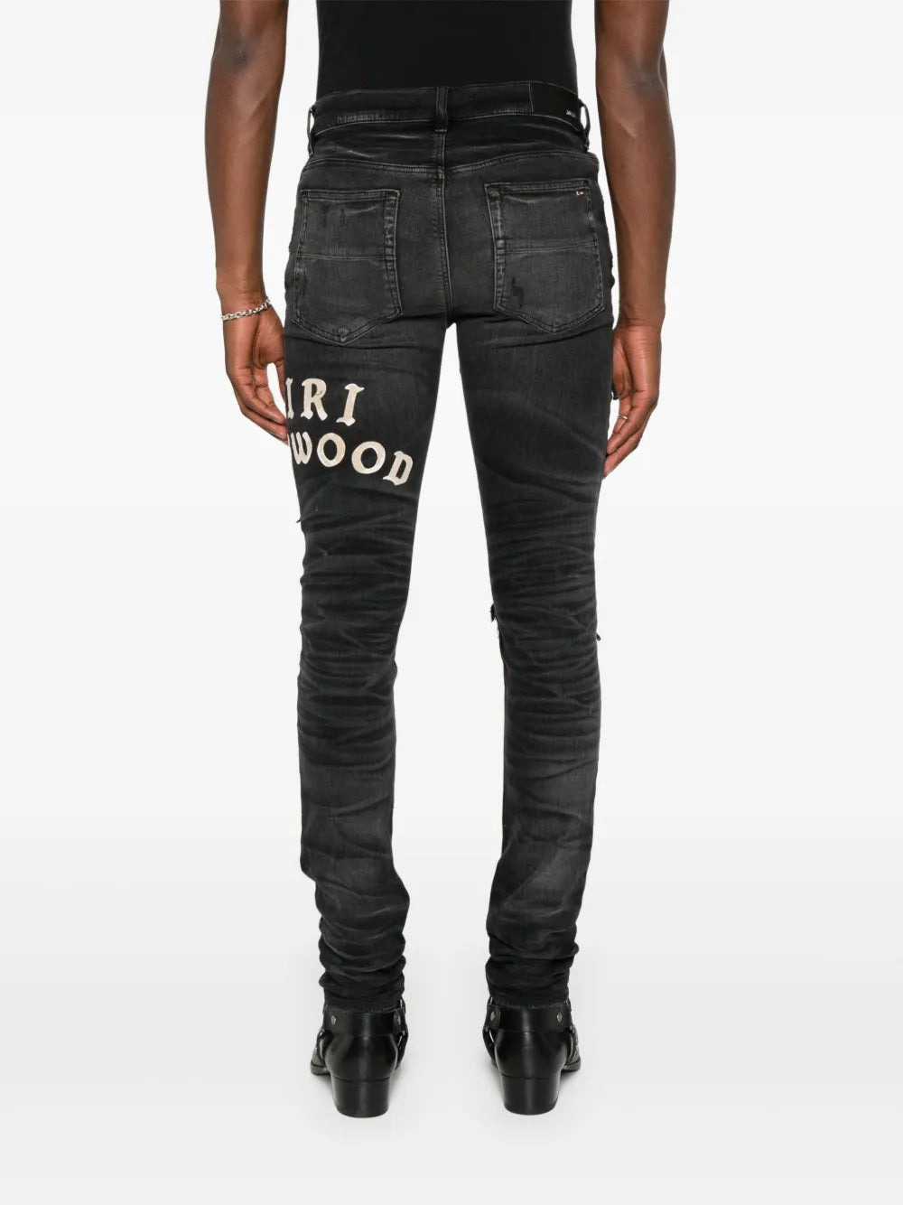 Amiri Men Distressed Skinny Jeans - 4