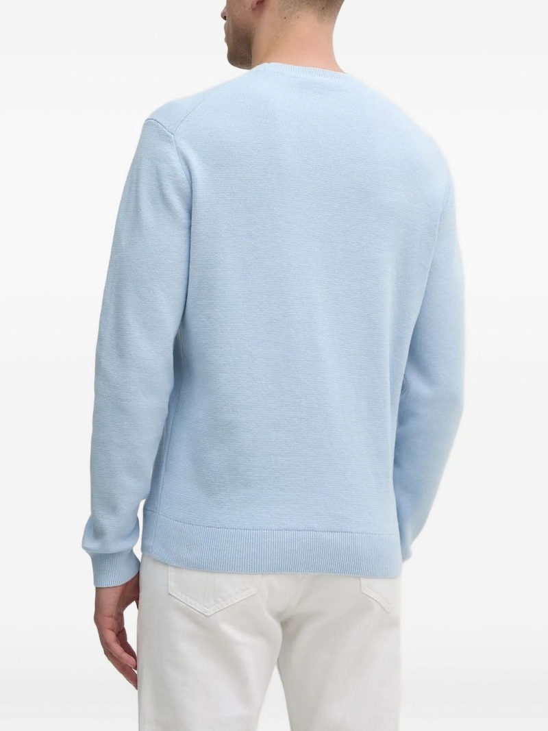 BOSS embroidered crew-neck sweater outlook