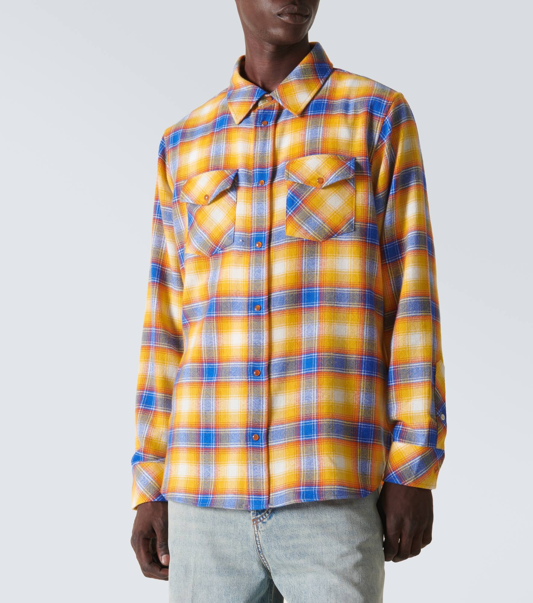 Tartan cashmere shirt - 3