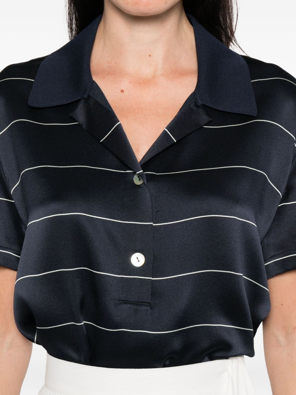 striped short-sleeved top - 5