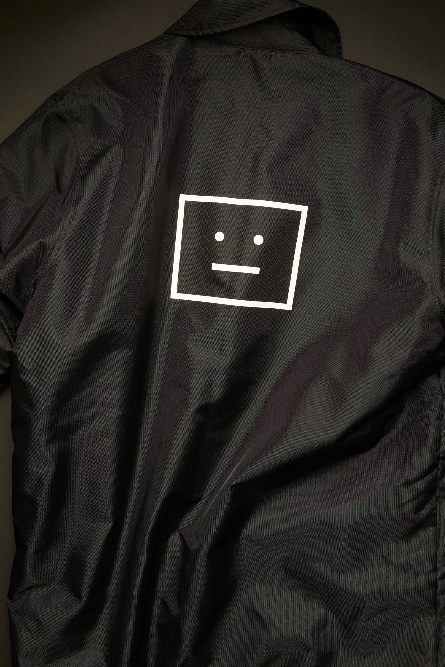 Face motif coach jacket black - 4