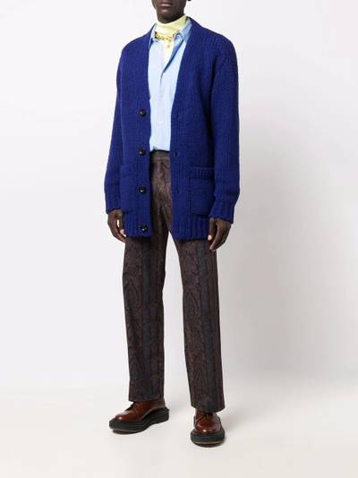 Paul Smith paisley-print straight leg trousers outlook