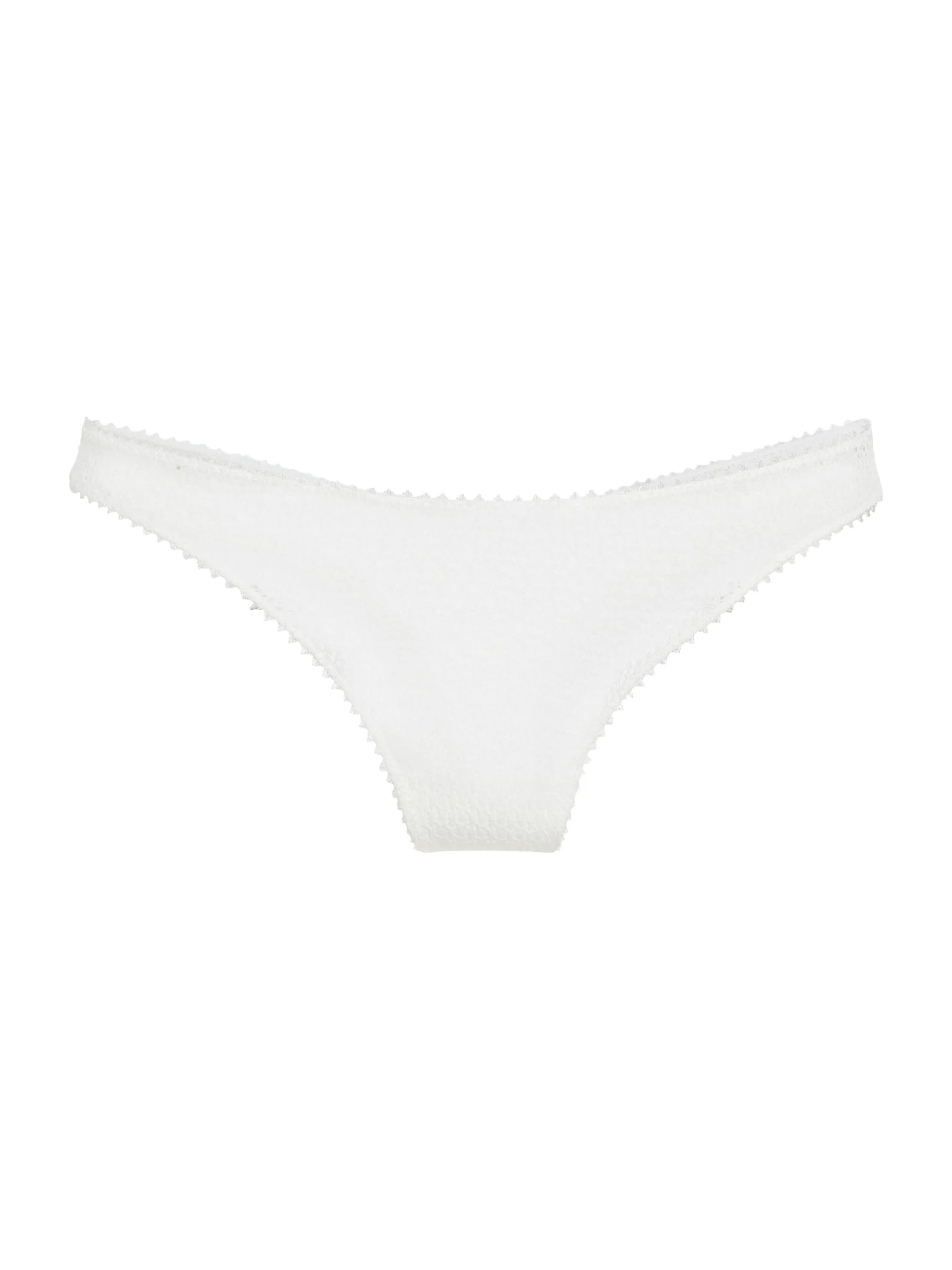 Women's Crochet Lace Thong - Ivory - 1