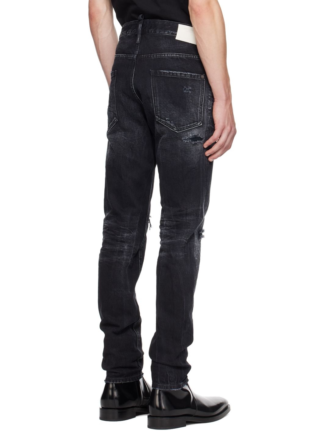 Black Warp Wash Cool Guy Jeans - 3