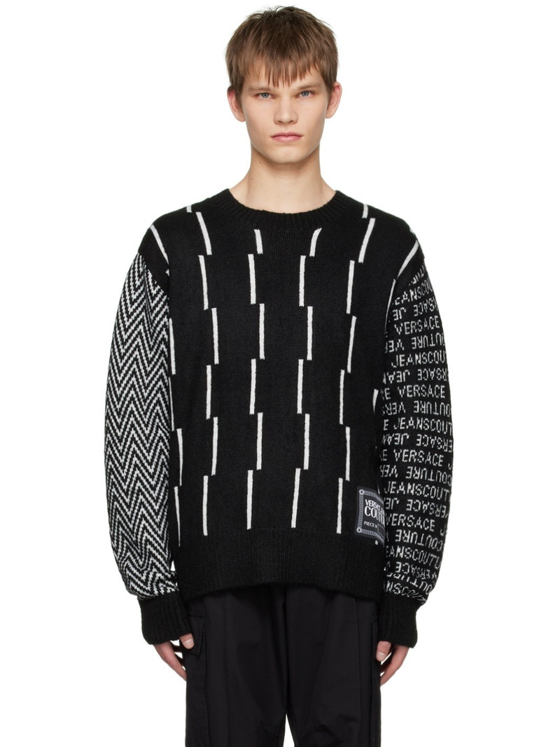 Black Piece Number Sweater 1