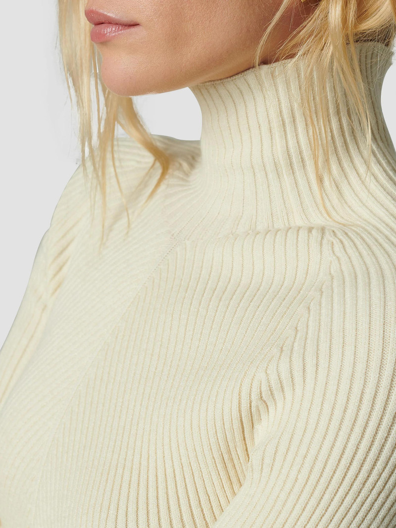 Women's Palmer Turtleneck Sweater - Milk 6