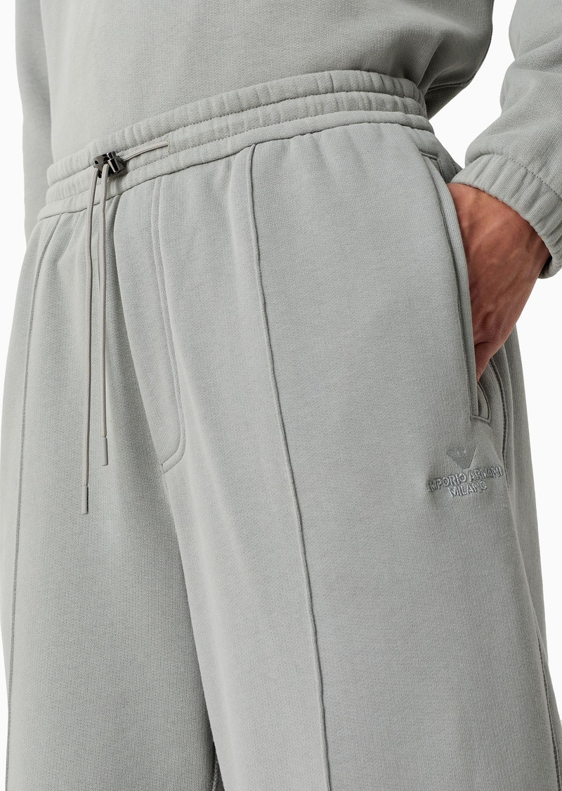 Soft-touch jersey joggers with ribbing 5