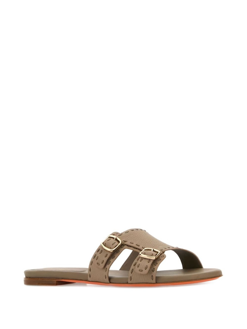 Santoni leather Didi slippers outlook
