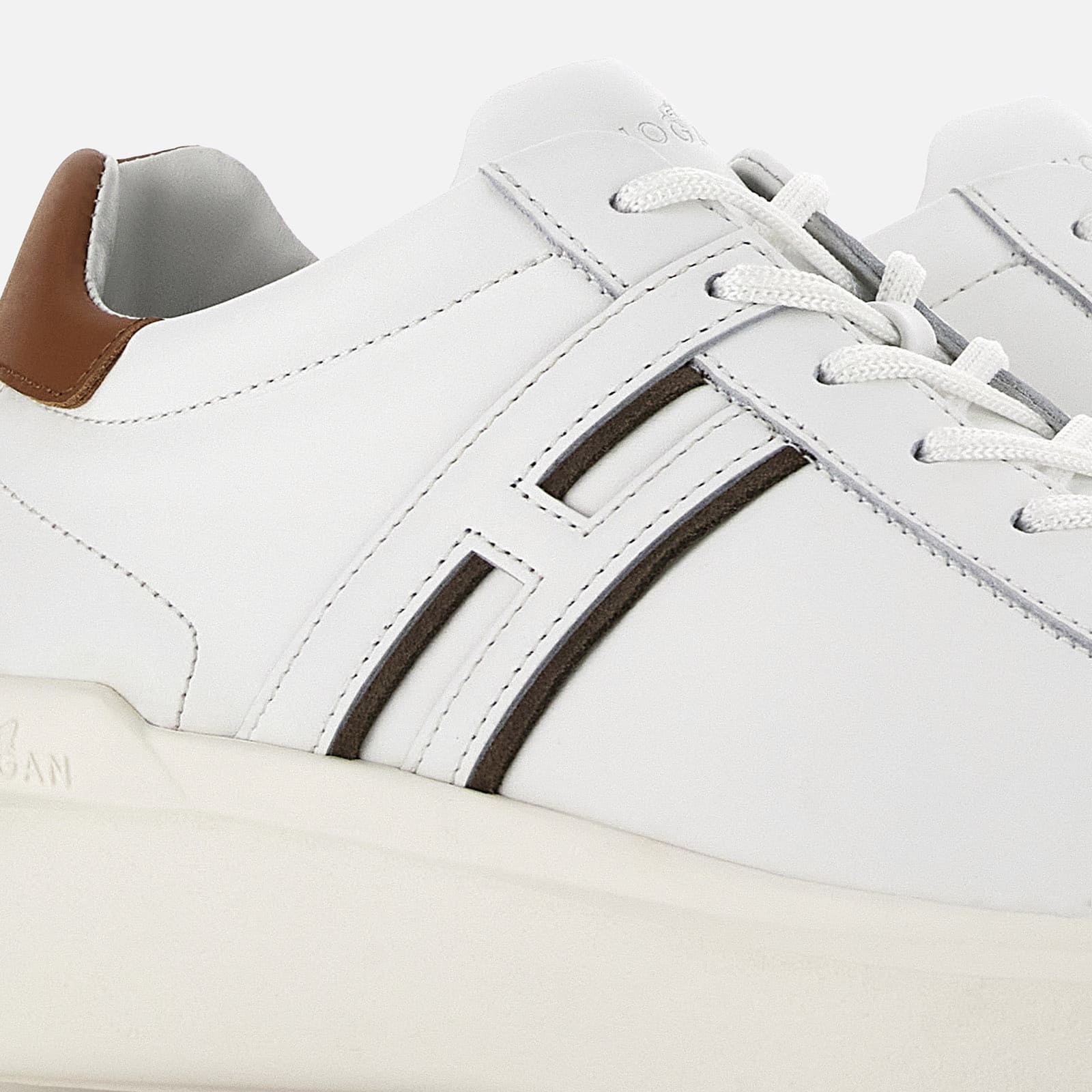 Sneakers Hogan H580 White Brown - 6