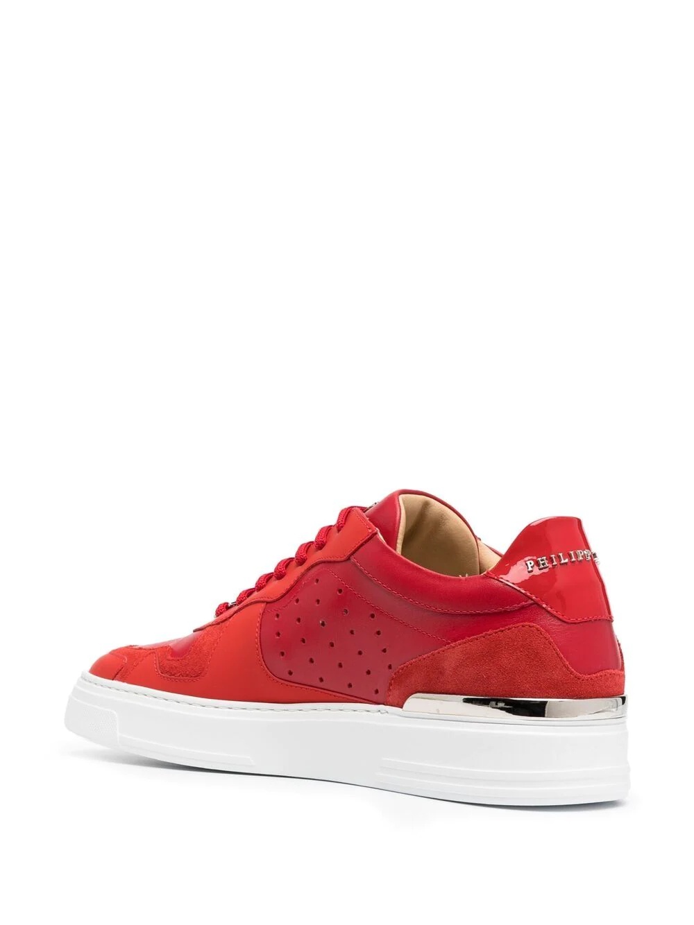 suede-panel sneakers - 3