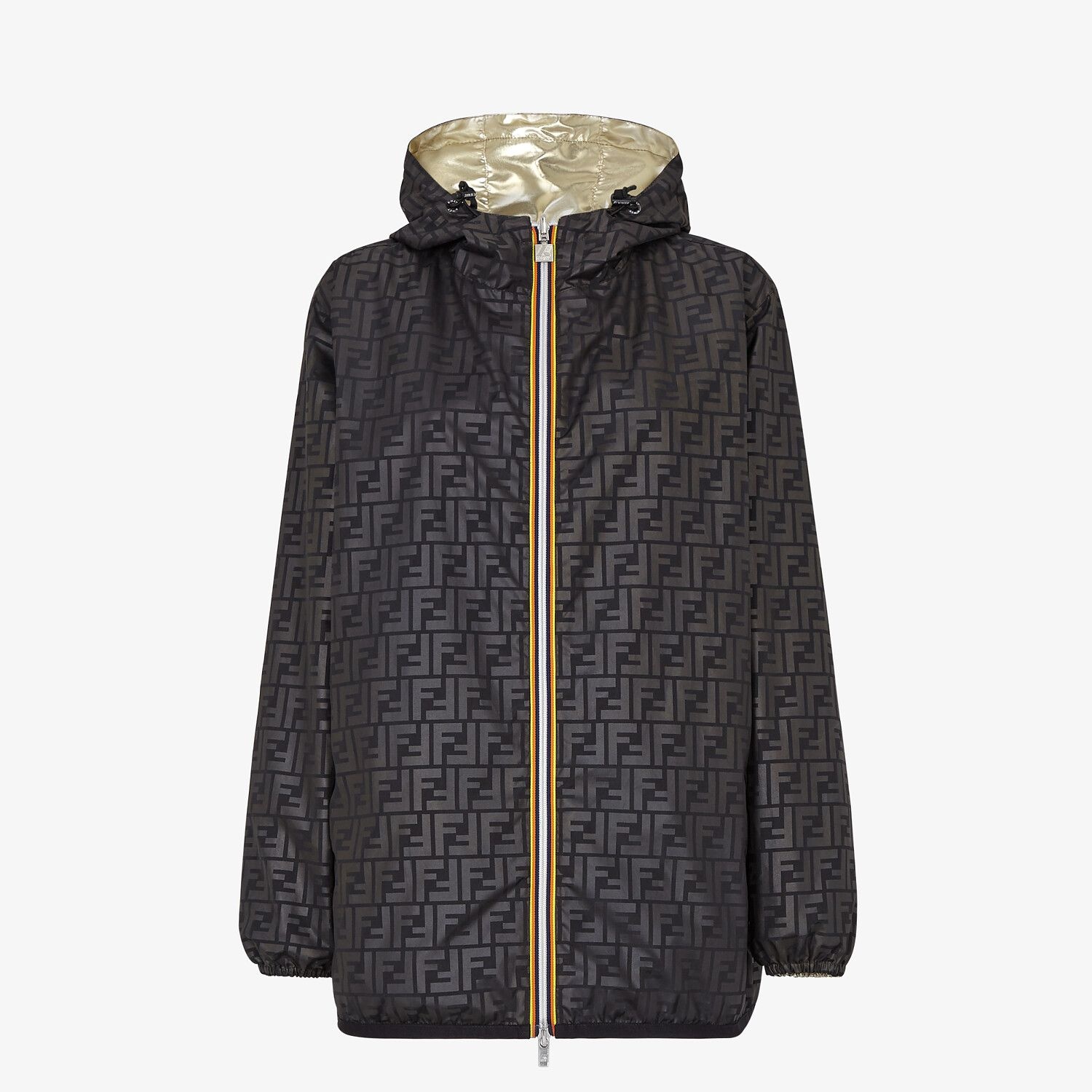 Gold nylon FENDI x K-Way® jacket - 4