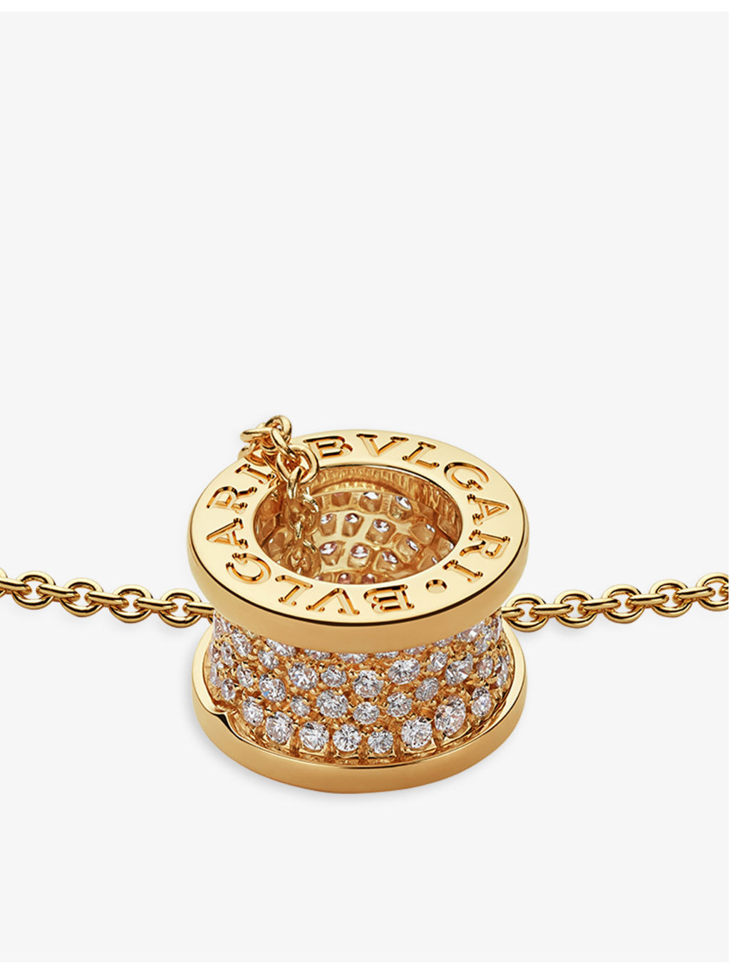 B.zero1 18ct yellow-gold and 0.87ct brilliant-cut diamond pendant necklace - 2