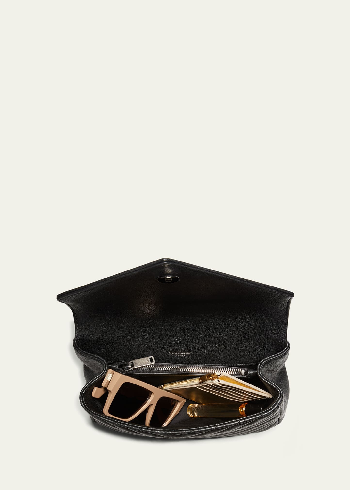 College Medium Matelasse Lambskin V-Flap Crossbody Bag - 5
