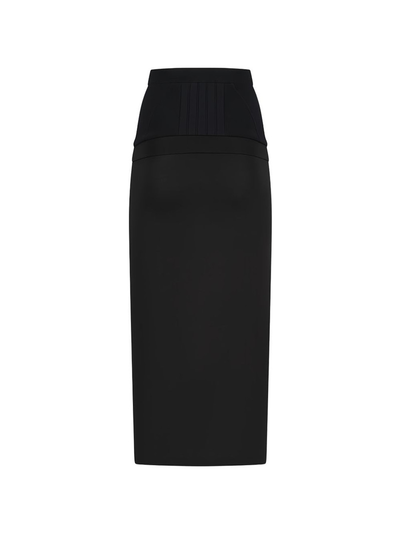 THE ATTICO ribbed pencil skirt outlook