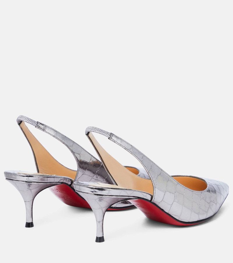 Christian Louboutin Kate 55 leather slingback sandals outlook