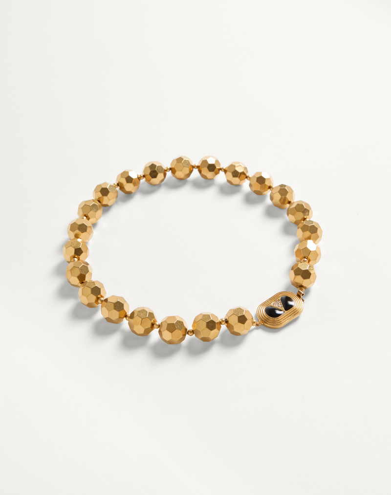 OVALETTE NECKLACE IN RESIN, ENAMEL, METAL AND SWAROVSKI® CRYSTALS 3