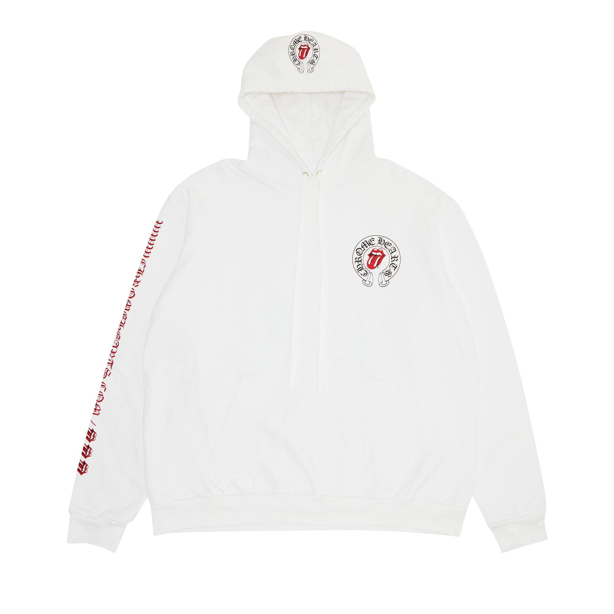 Chrome Hearts x Rolling Stone Lips Online Exclusive Hoodie 'White' - 1