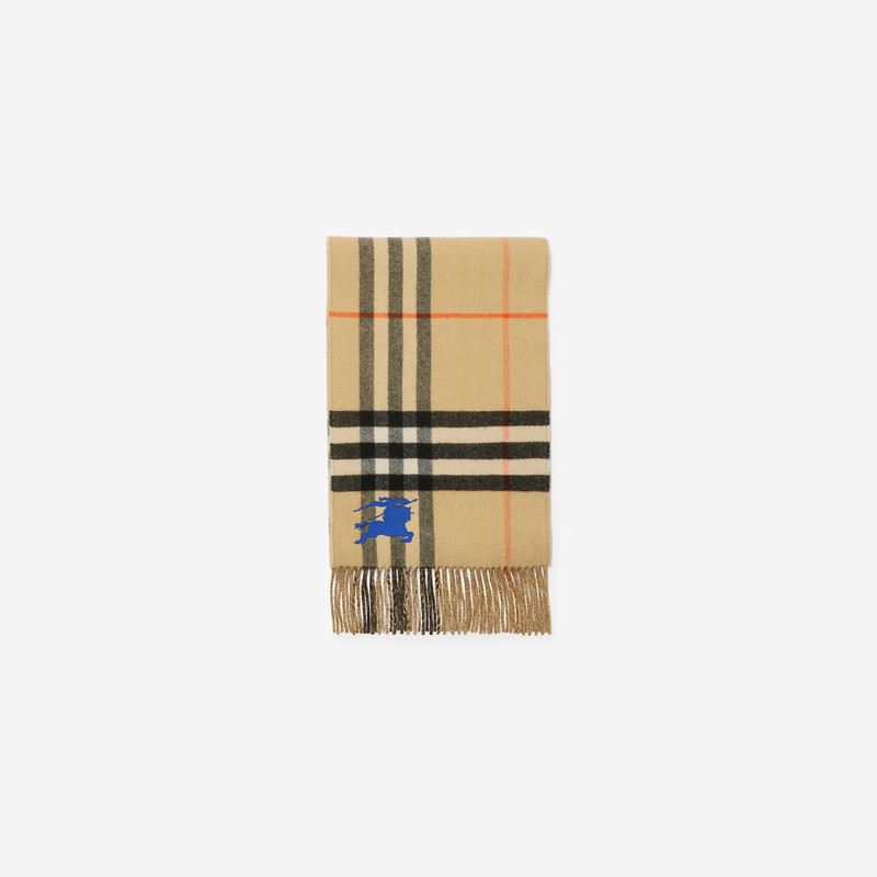 Burberry Reversible EKD Check Cashmere Scarf outlook