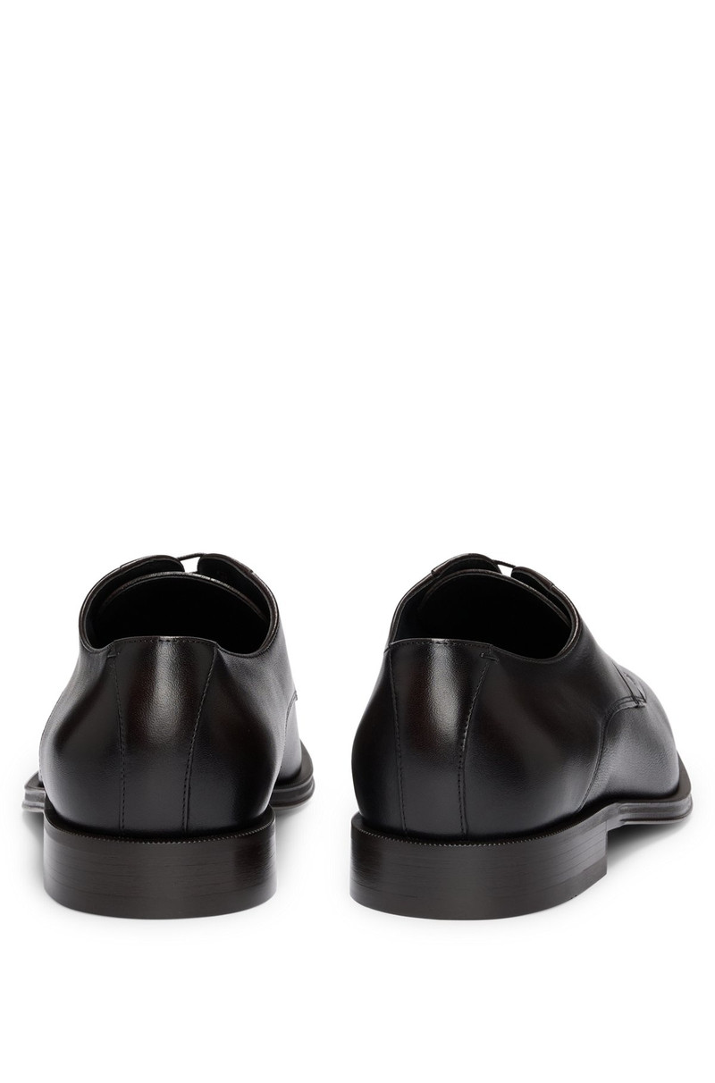 LEATHER DERBY SHOES WITH DOUBLE STITCHING ON UPPERS 5