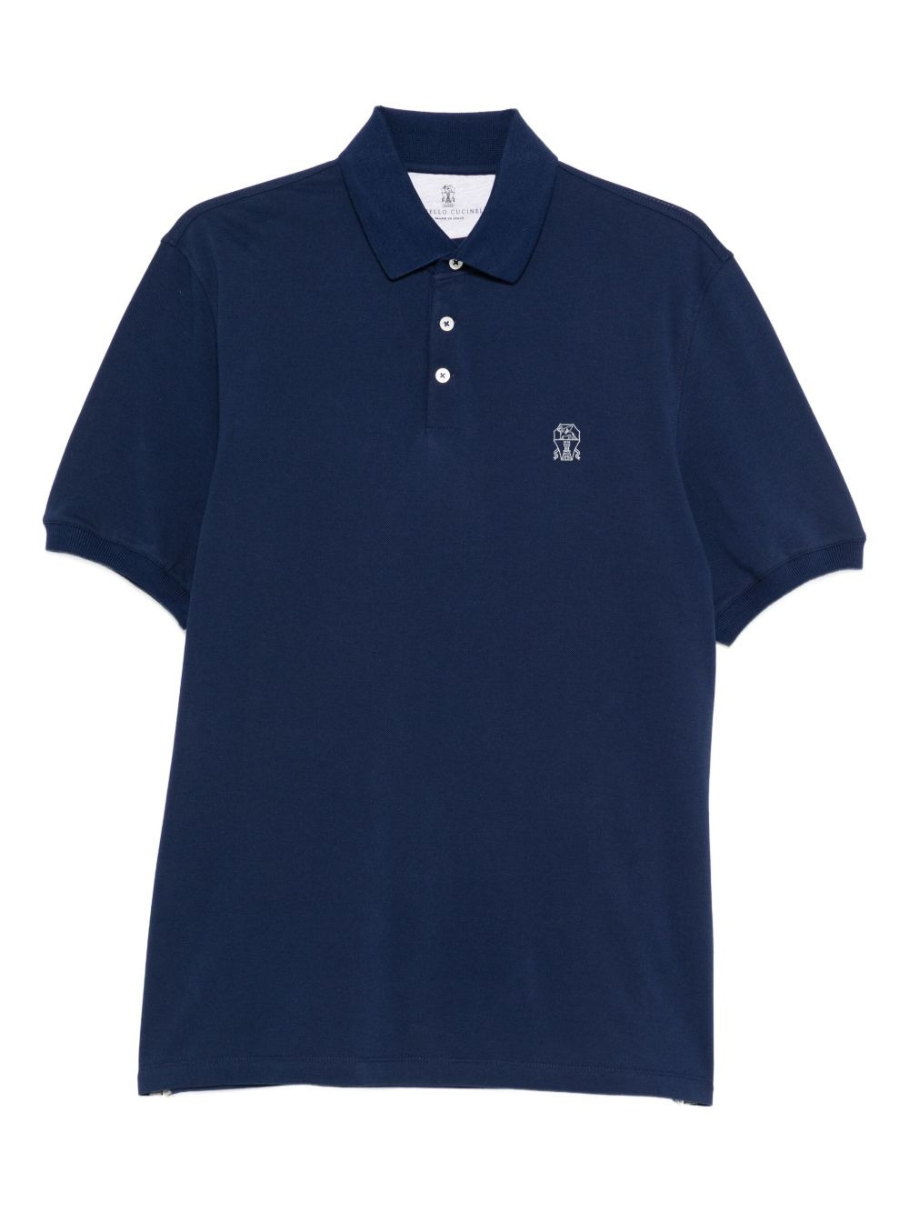 EMBROIDERED COTTON POLO SHIRT - 1