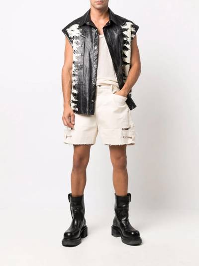 Rick Owens distressed cut-off shorts outlook