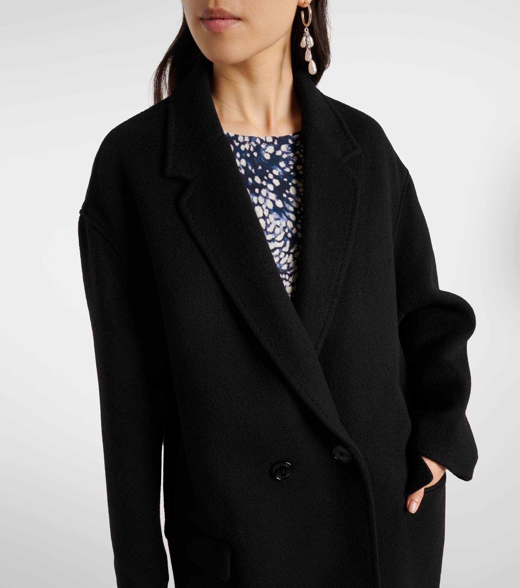 Efegozi wool, cashmere and silk coat - 4
