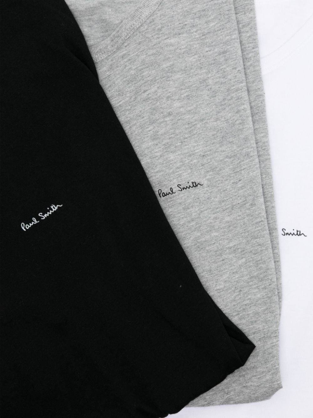 logo-print cotton T-shirts (set of three) - 3