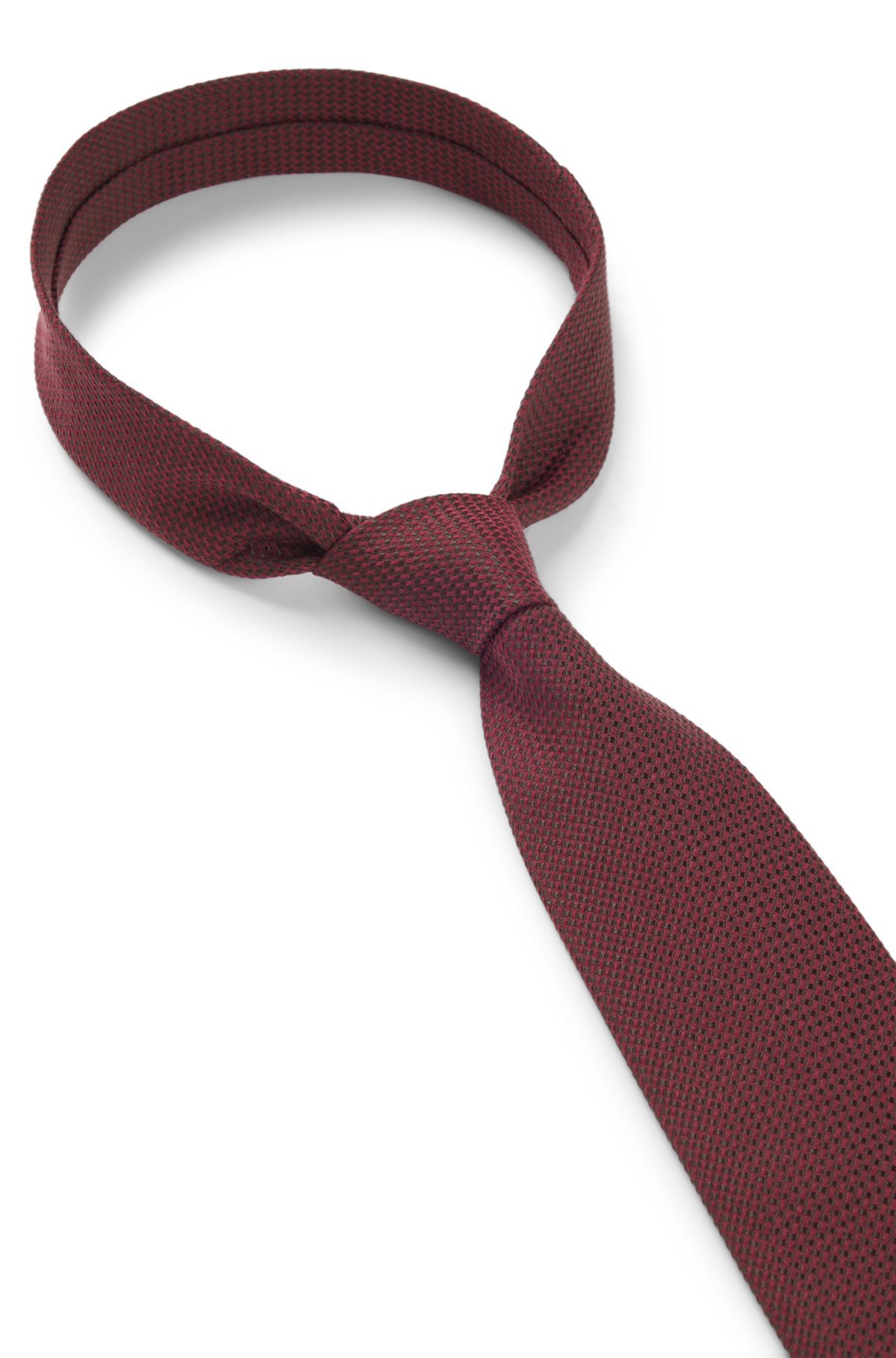 STRUCTURED TIE IN COTTON AND SILK - 5