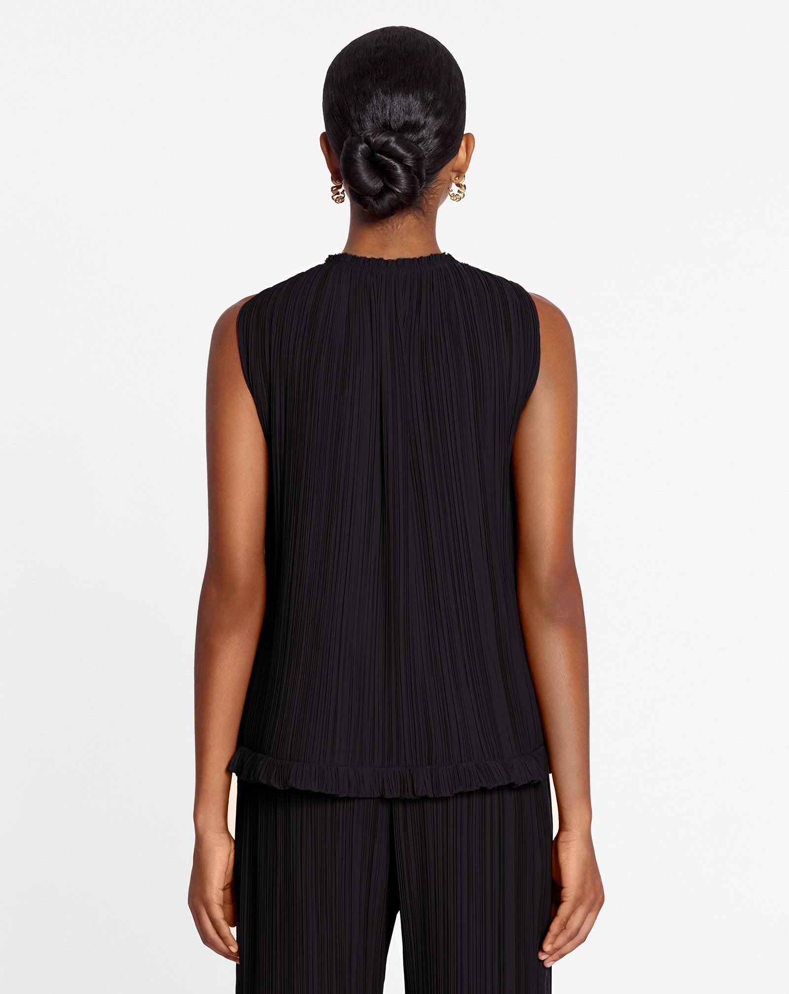 PLEATED SLEEVELESS TOP - 4