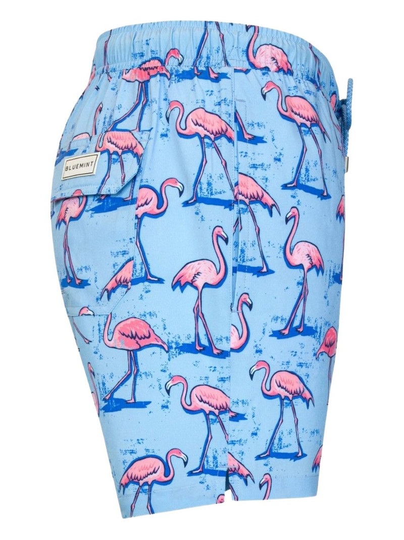flamingo-print swim shorts 3