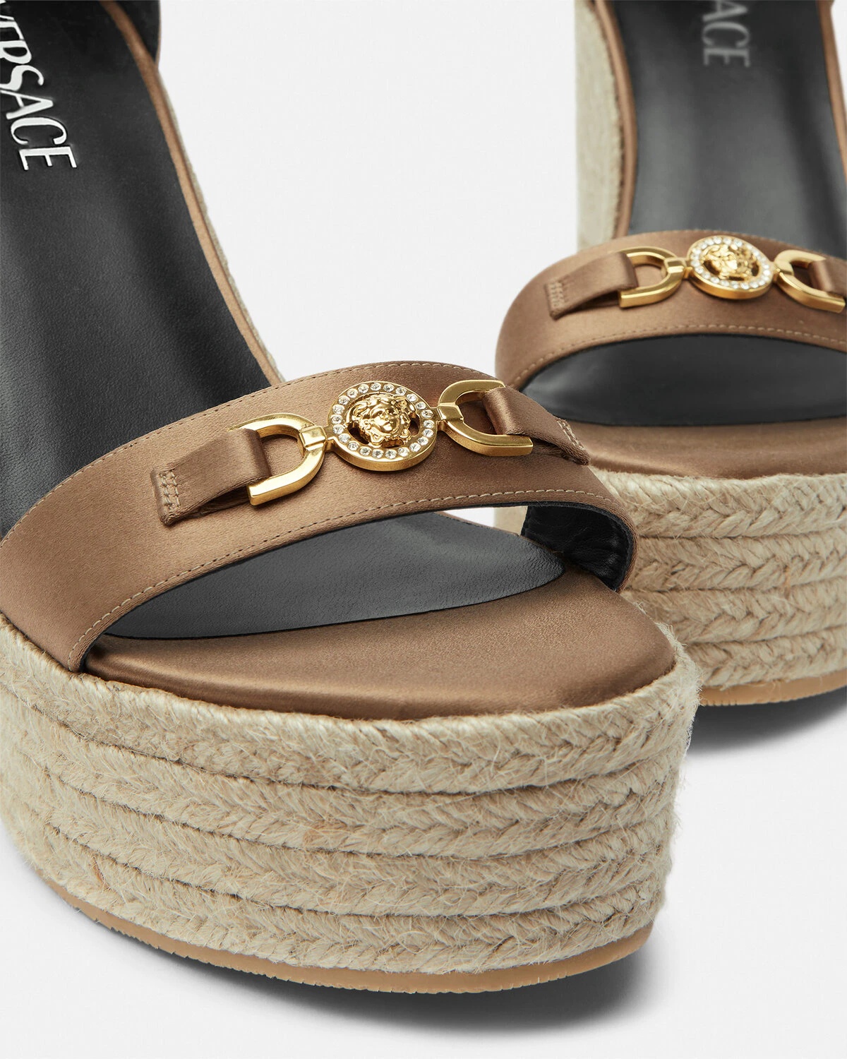 Medusa '95 Satin Wedge Sandals 120 mm - 5